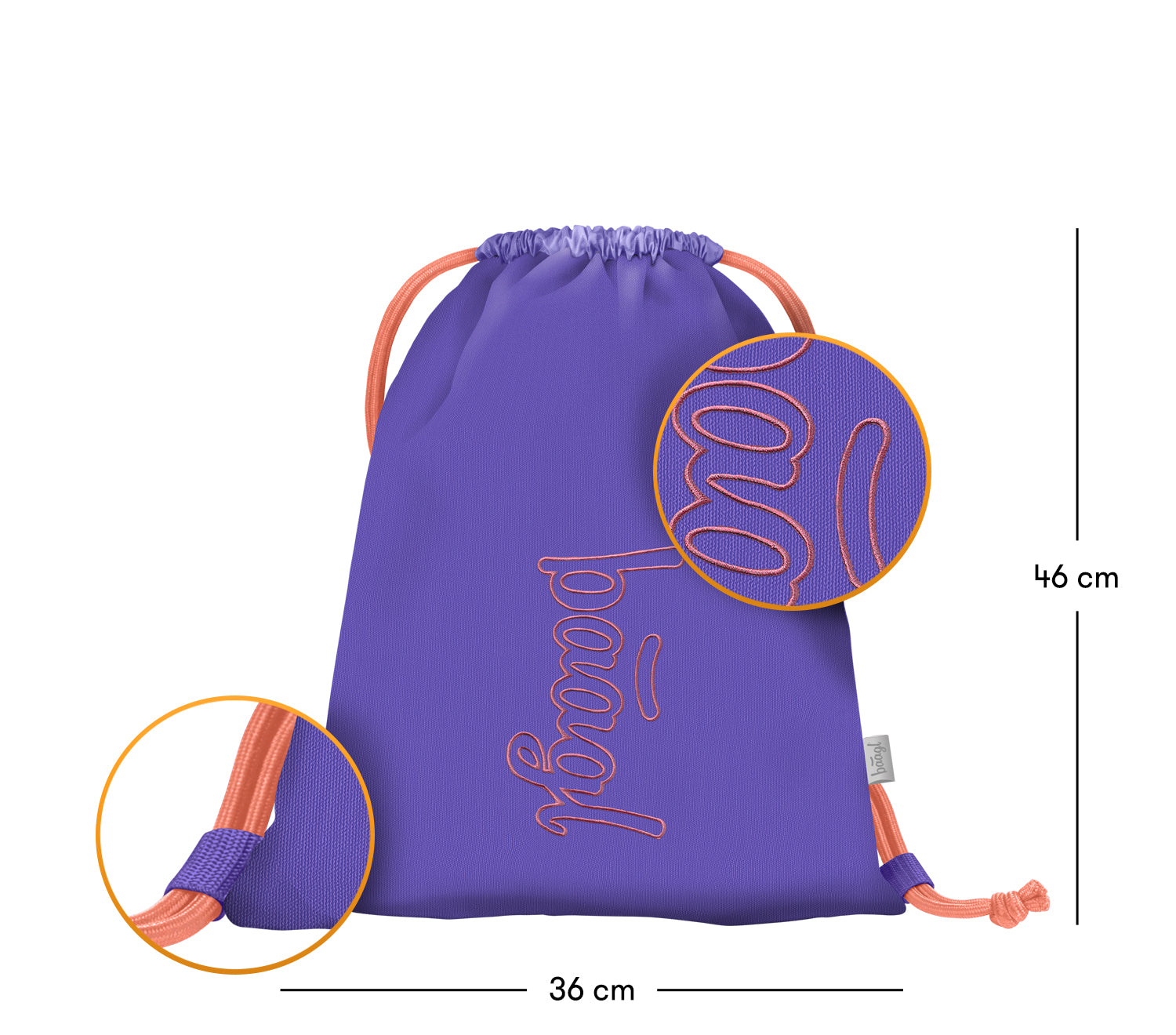 baagl-sac-gym-orange-recycl-cordon image 3
