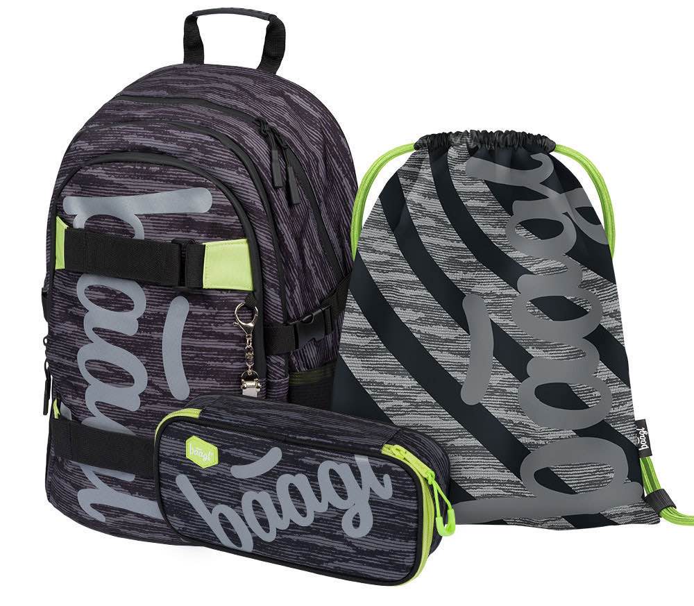 baagl-skate-grey-set-scolaire-3-pi-ces-gris-skate image 1