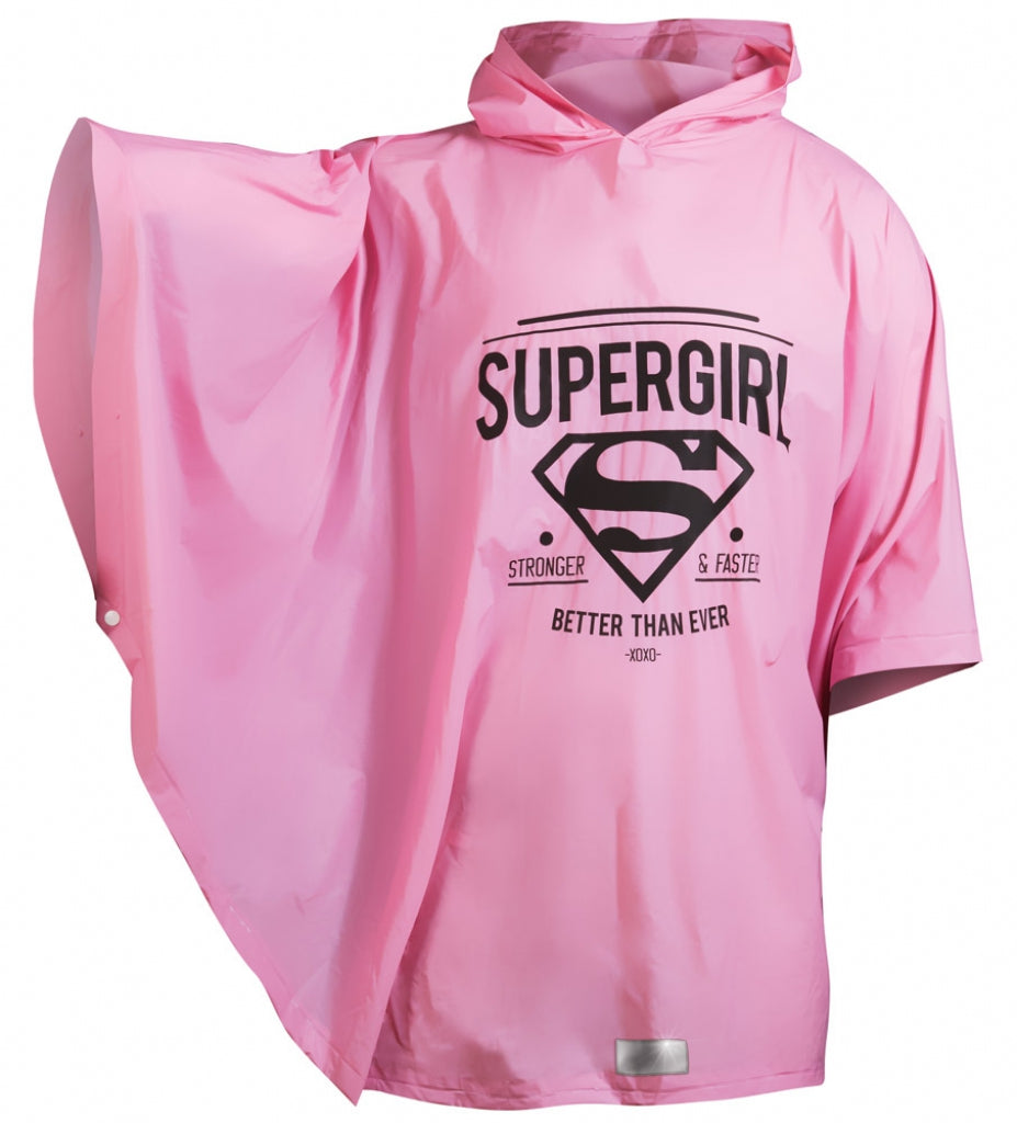 baagl-supergirl-stay-calm-sac-dos-scolaire-poncho-pluie image 7