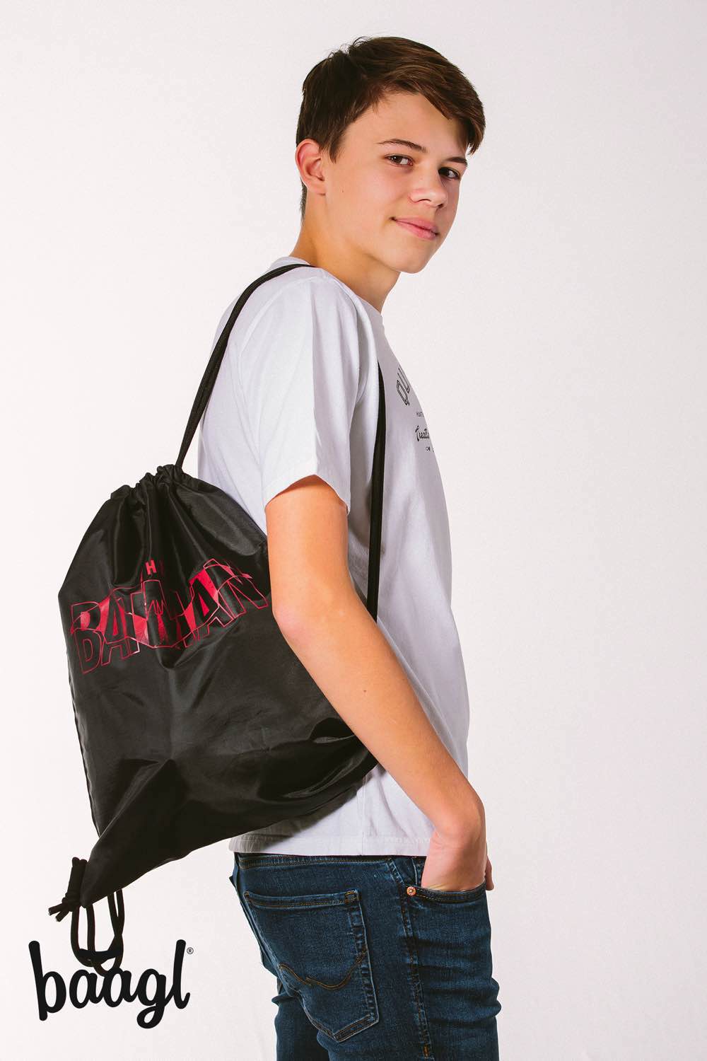 baagl-batman-red-sac-gym-rouge-enfant-lavable image 4