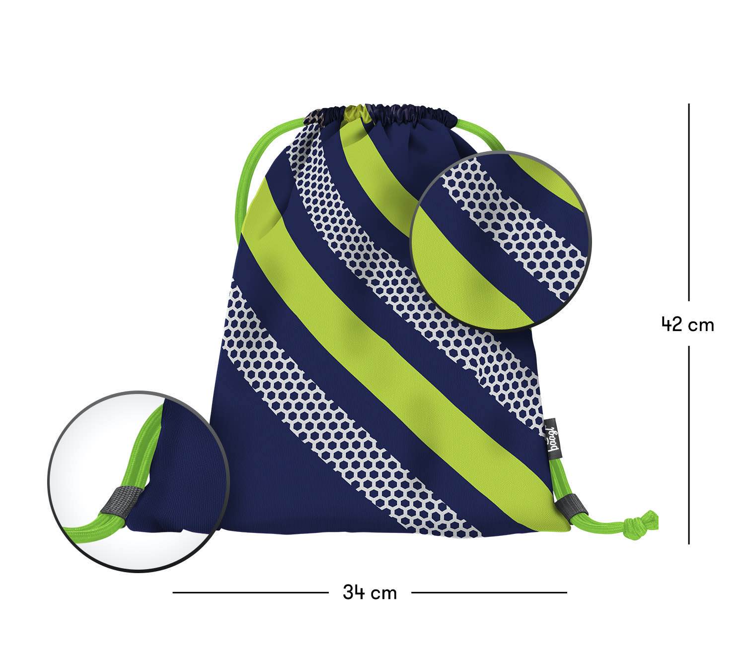 baagl-neon-sac-gym-chaussures-lavable-enfant image 3