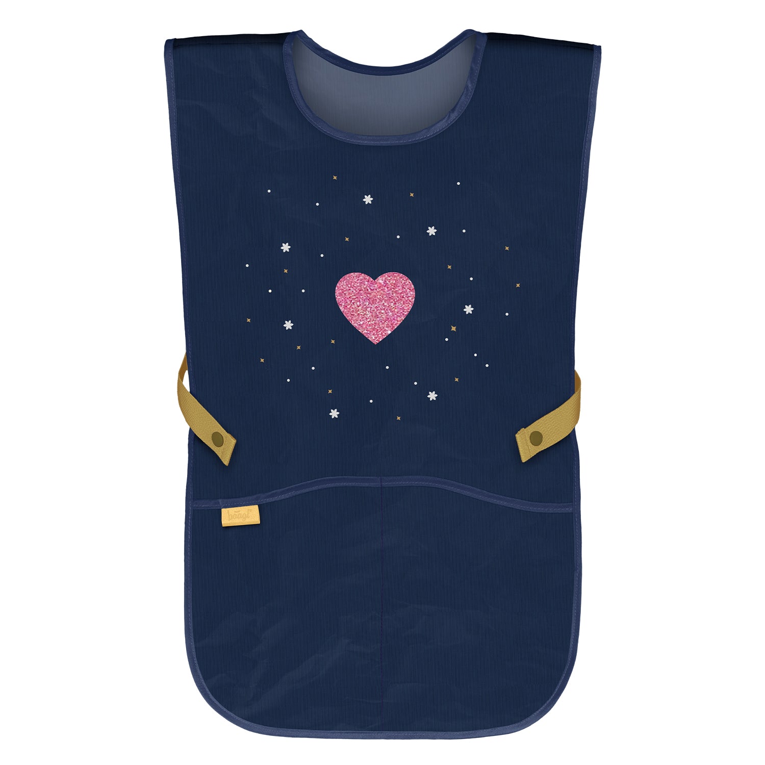 baagl-unicorn-gold-tablier-enfant-cole-2-poches image 1