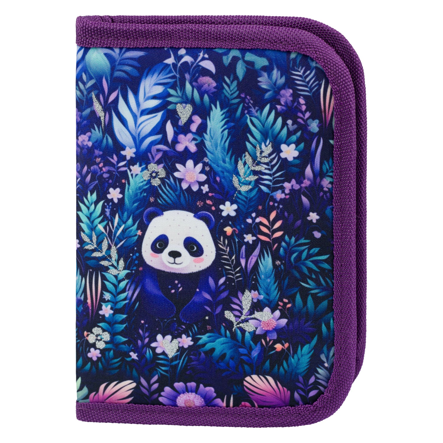 baagl-jungle-panda-trousse-scolaire-1-compartiment-panda image 1