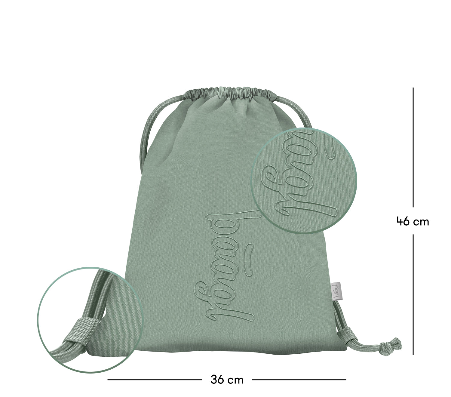 baagl-gym-sacks-sac-de-gym-menthol-recycl image 3