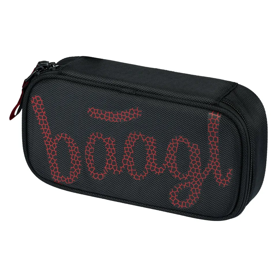 baagl-red-trousse-scolaire-rigide-rouge-vide image 1