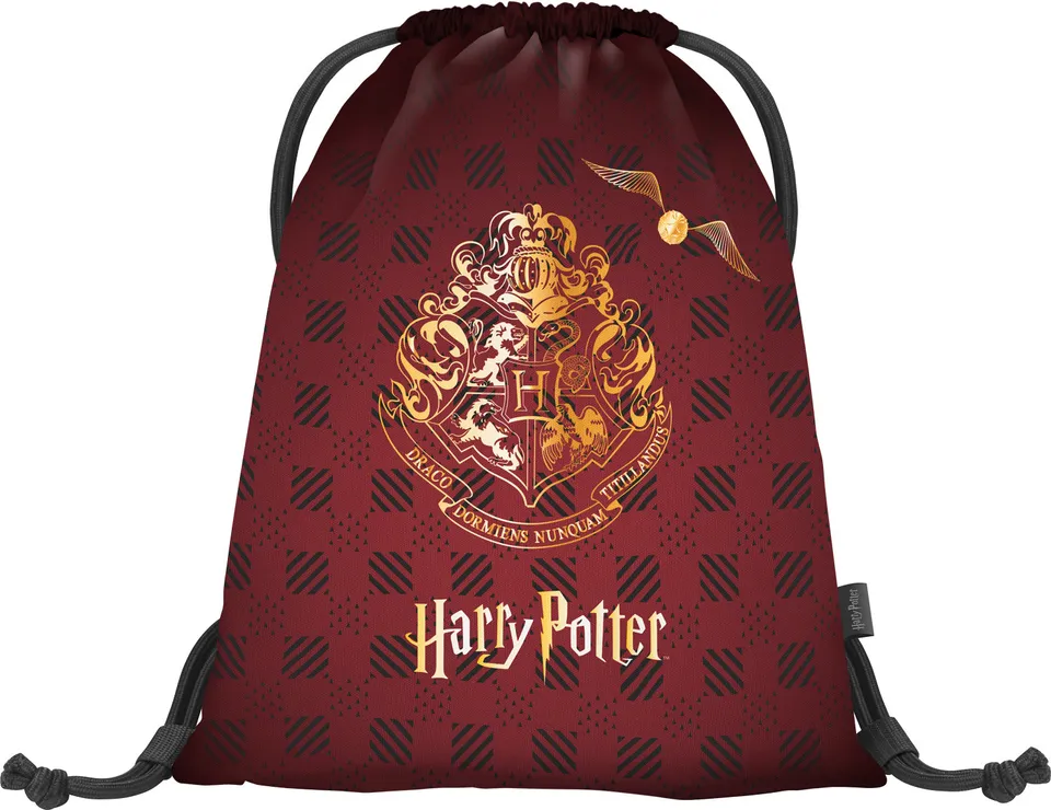 baagl-gym-sacks-harry-potter-hogwarts-sac-de-gym-bordeaux-recycl image 1
