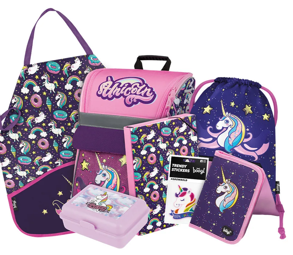 baagl-zippy-unicorn-iii-cartable-cp-fille-licorne-5-pi-ces image 1