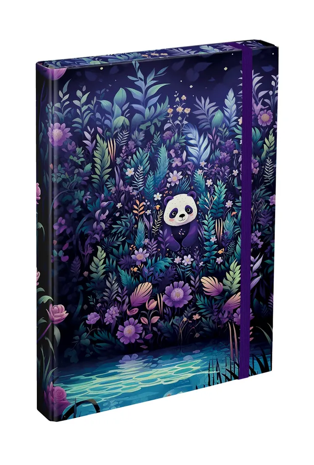 baagl-jungle-panda-chemise-a4-lastique-cahiers image 1
