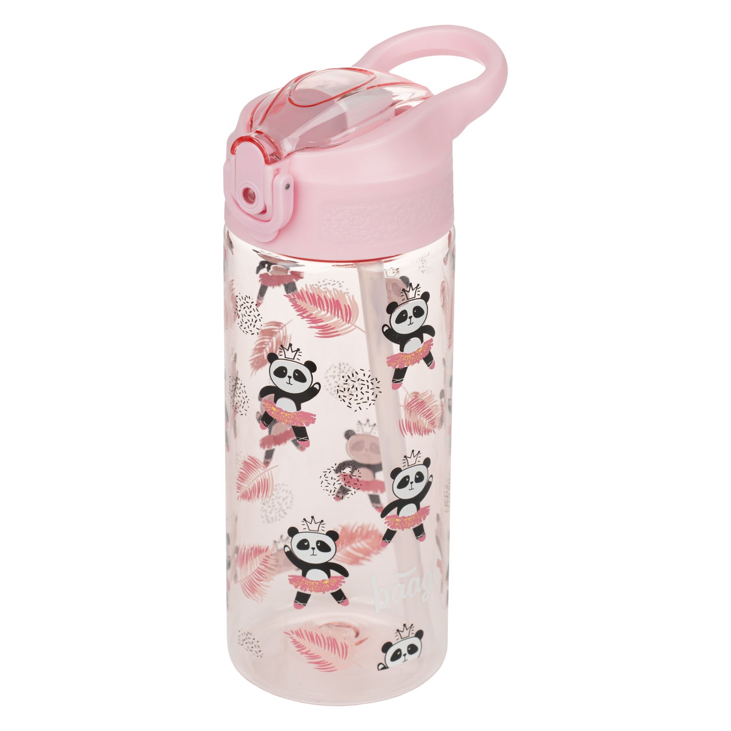 baagl-drinking-bottles-panda-gourde-500-ml-paille-tritan-enfant image 1