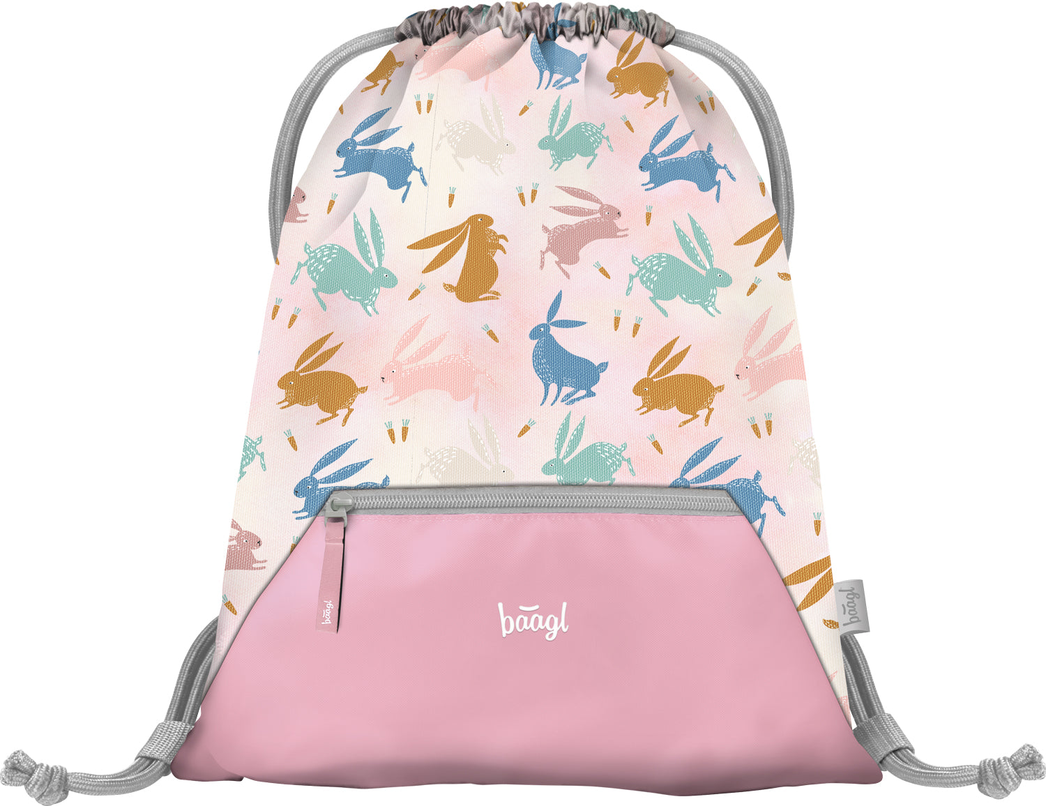 baagl-gym-sacks-bunny-sac-gym-poche-zip-lavable image 1