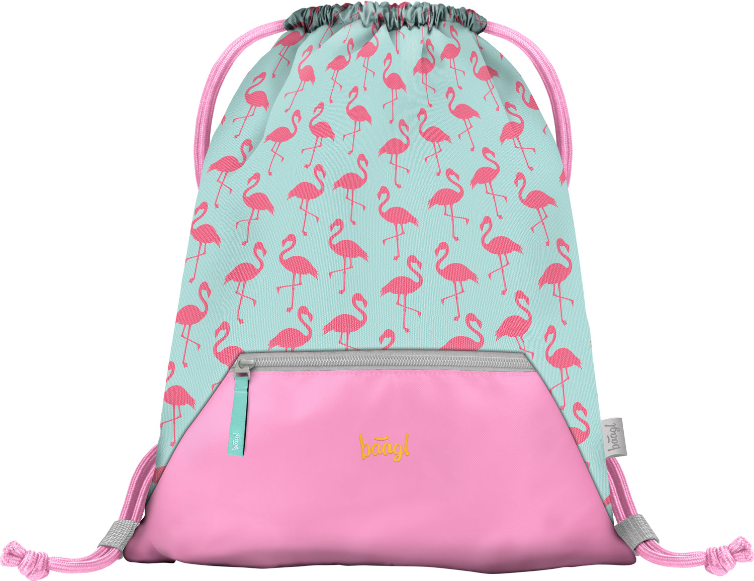 baagl-flamingo-sac-de-gym-avec-poche-zipp-e image 1