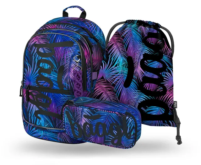 baagl-core-palm-set-scolaire-3-pi-ces-sac-25-l-imperm-able image 1
