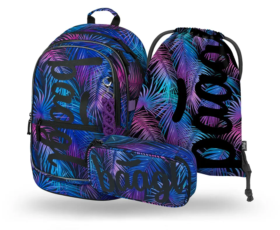 baagl-core-palm-set-scolaire-3-pi-ces-sac-25-l-imperm-able image 1