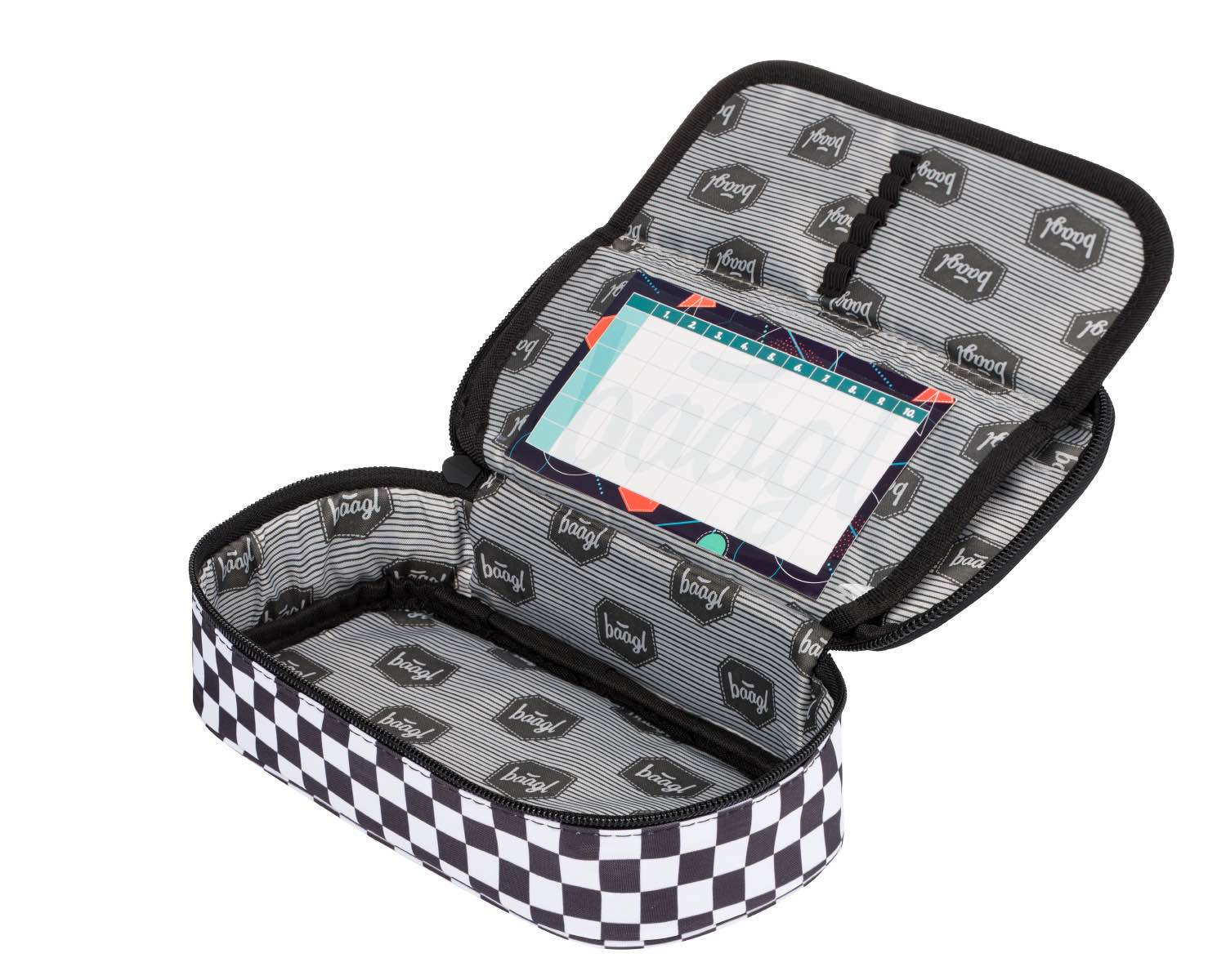 baagl-skate-checked-trousse-scolaire-rigide-carreaux image 2