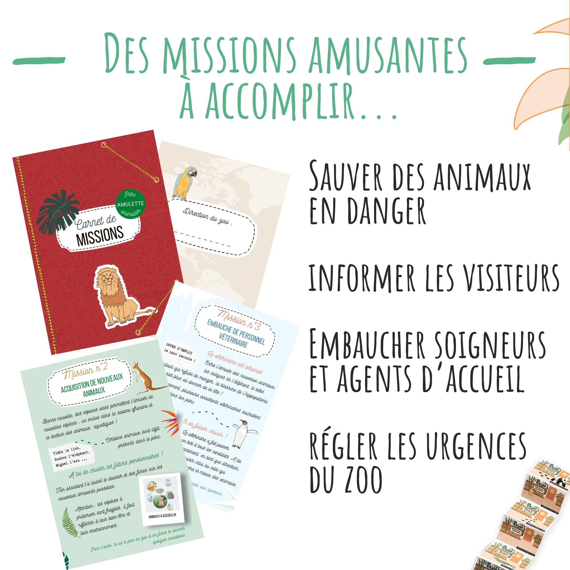 amulette-mission-au-zoo-kit-jeu-50-accessoires-6-10-ans-mzoo image 4
