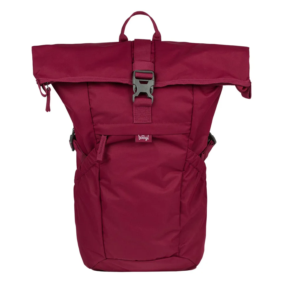 baagl-roll-burgundy-sac-dos-29-l-recycl-imperm-able image 1