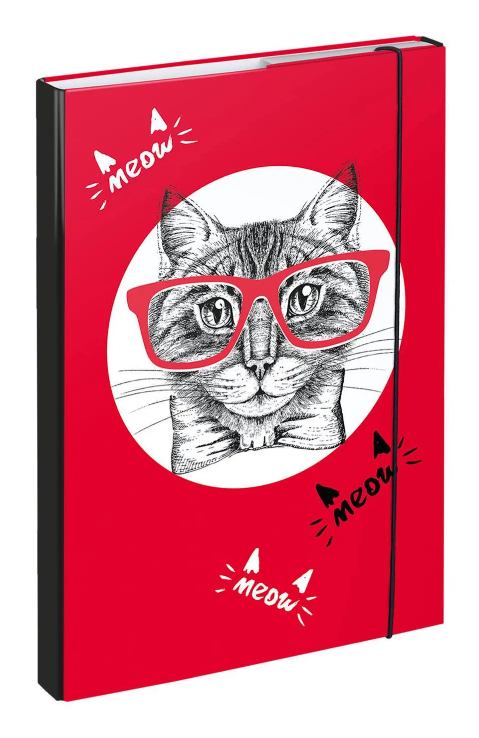 baagl-cat-heftbox-chemise-lastique-a4-motif-chat image 1