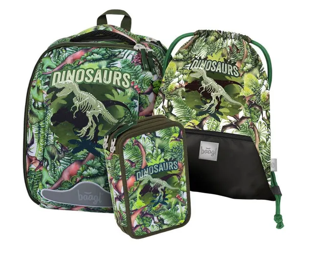 baagl-shelly-dinosaurs-ensemble-cartable-gar-on-23-l image 1