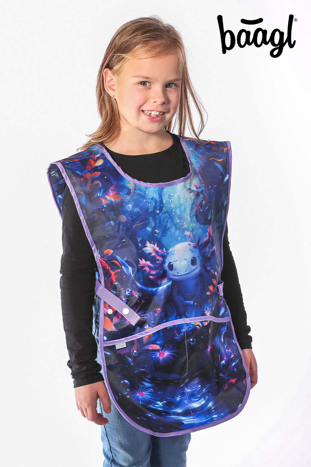 baagl-axolotl-tablier-enfant-lavable-poches image 5