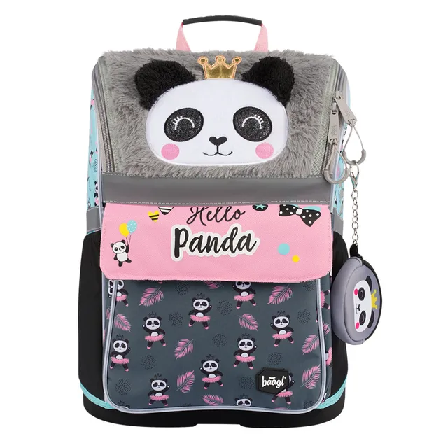 baagl-zippy-panda-cartable-ergonomique-18-l-portefeuille image 1