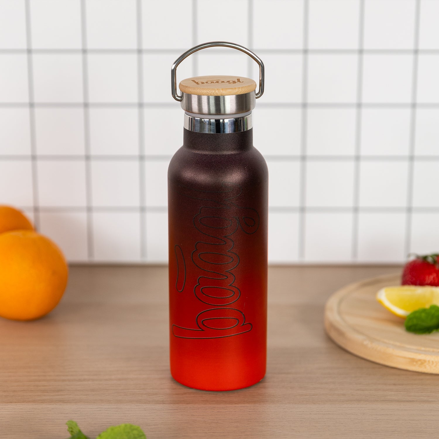 baagl-gradient-gourde-thermos-inox-500-ml-rouge-noir image 5