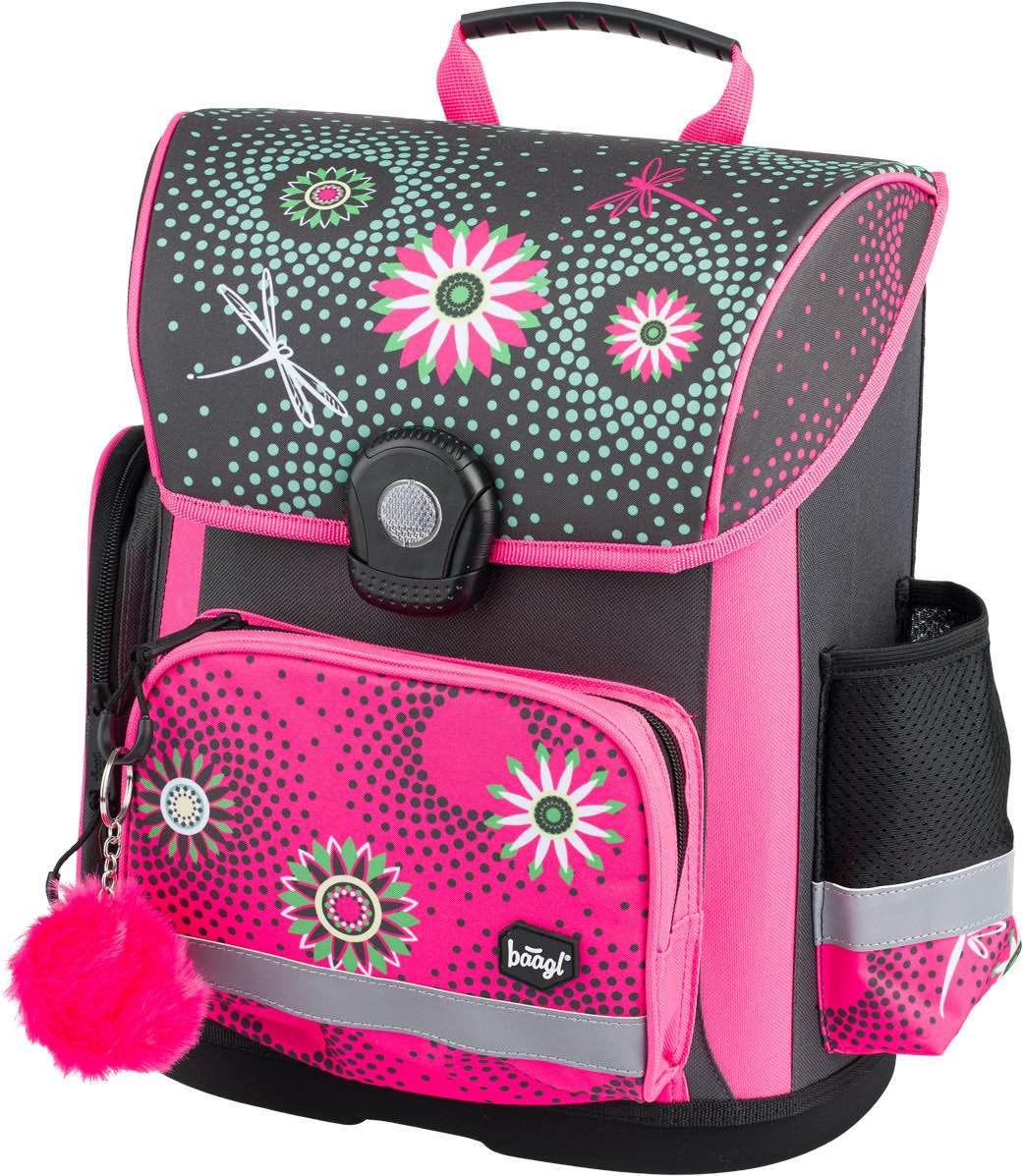 baagl-classic-flowers-cartable-18-l-ergonomique-fleurs-fille image 2