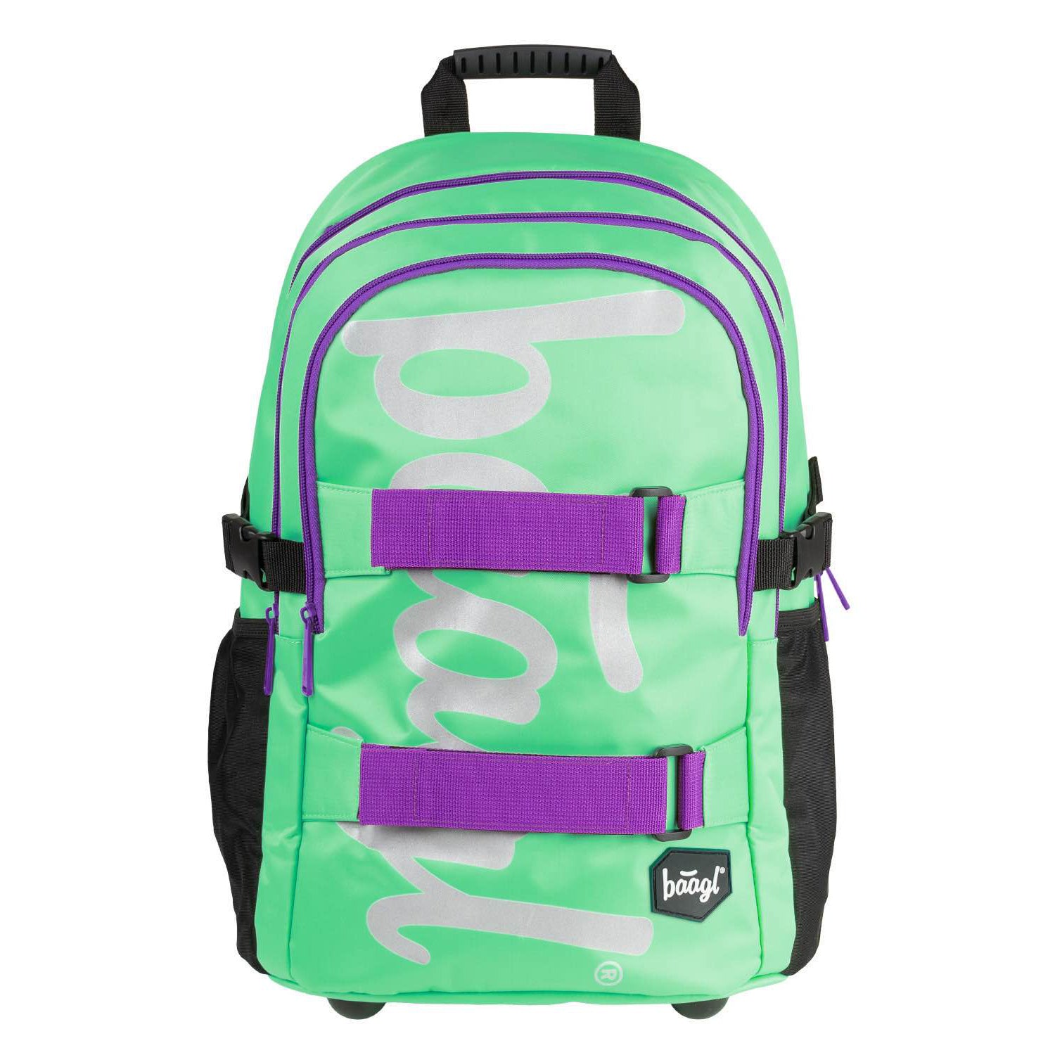 baagl-skate-mint-sac-dos-scolaire-25-l-porte-skate-menthe image 1
