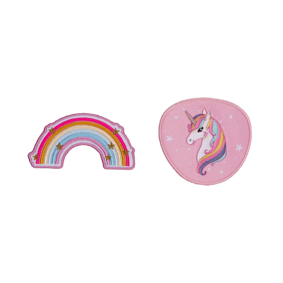 baagl-baaglies-patch-rainbow-unicorn-lot-de-2-velcro image 1