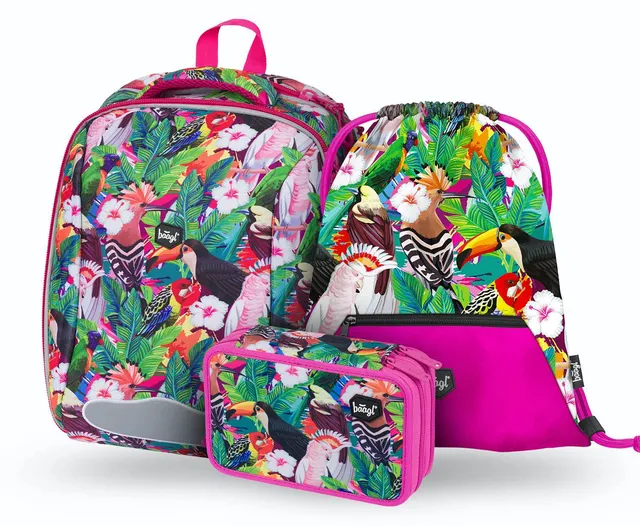 baagl-shelly-toucan-set-scolaire-3-pcs-cartable-ergonomique image 1