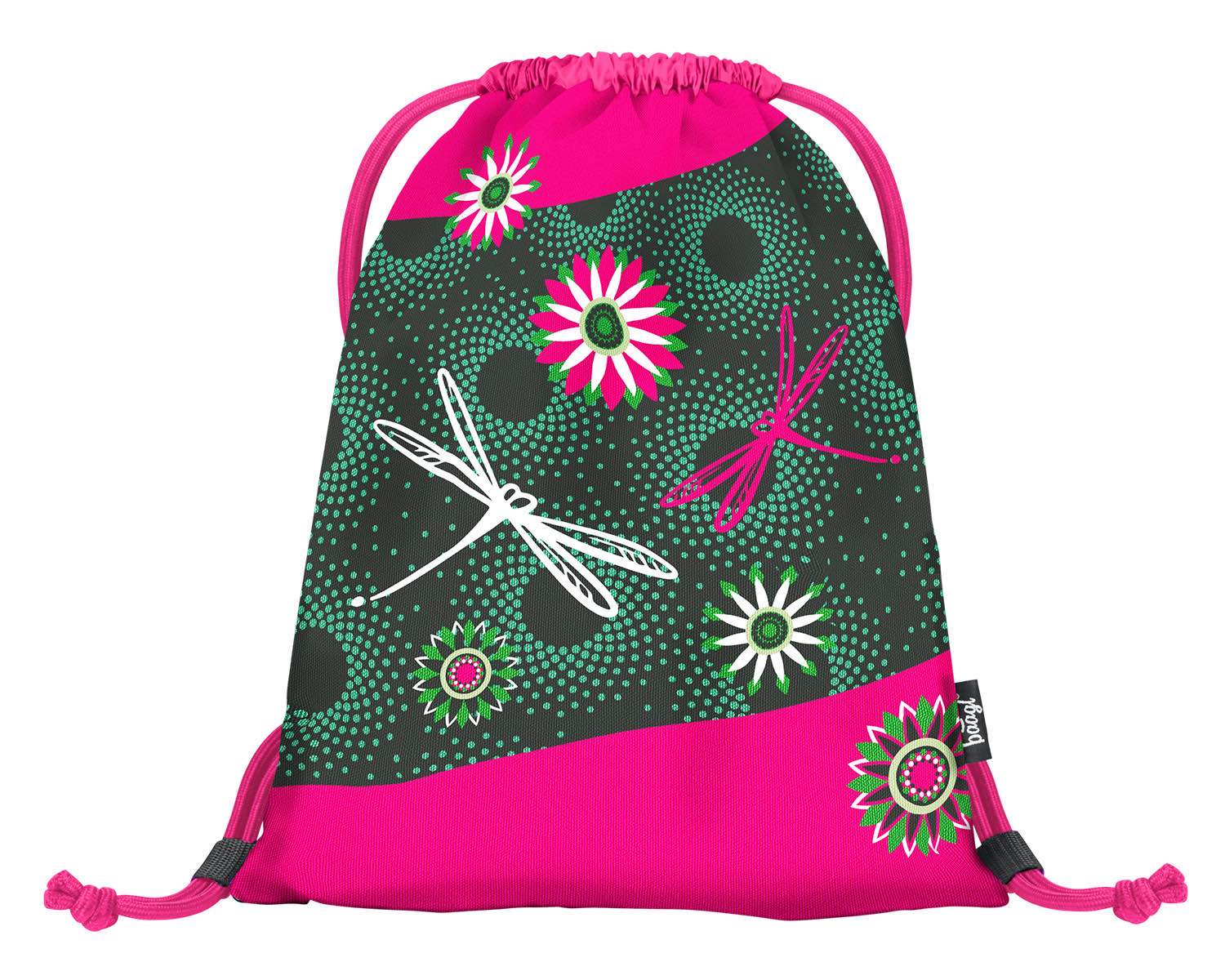 baagl-gym-sacks-flowers-sac-de-gym-fleurs-lavable image 1