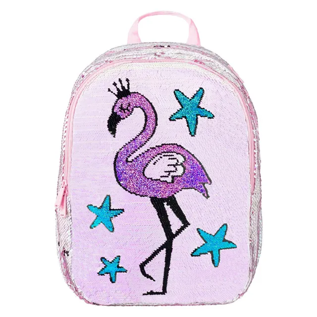 baagl-fun-flamingo-sac-dos-scolaire-flamant-rose-26-l image 1