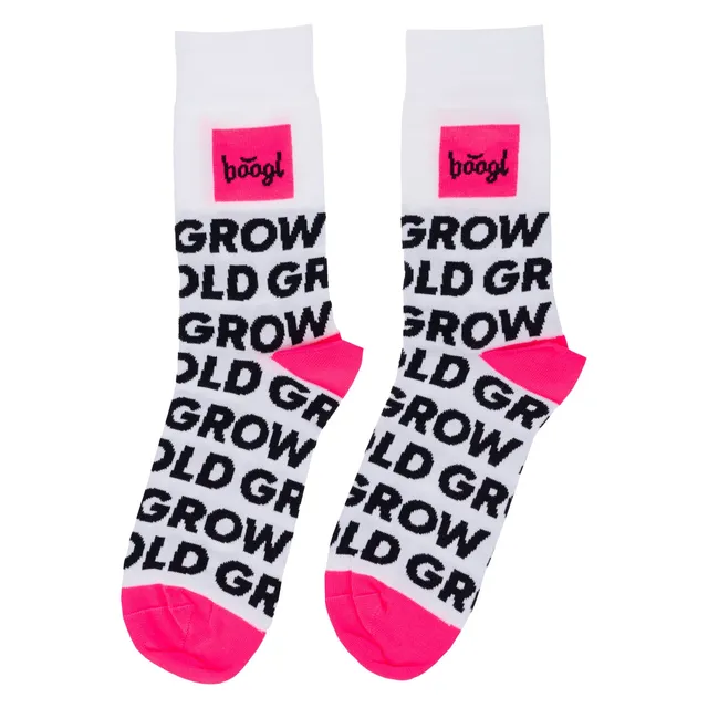 baagl-grow-bold-chaussettes-blanches-enfant image 1