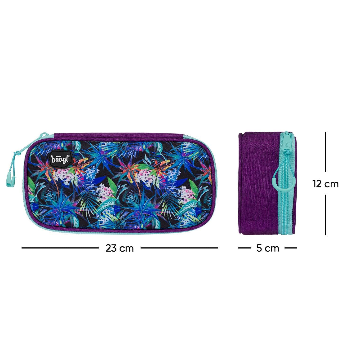 baagl-school-pencil-pouches-jungle-trousse-vide-2-volets image 4