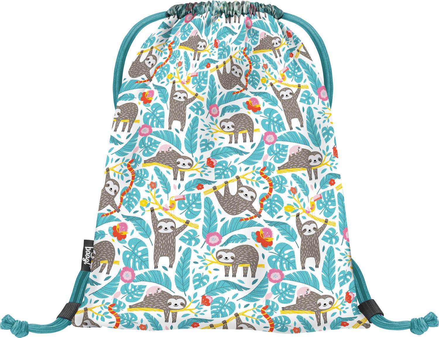 baagl-gym-sacks-sac-de-gym-sloth-paresseux-poche-zipp-e image 2