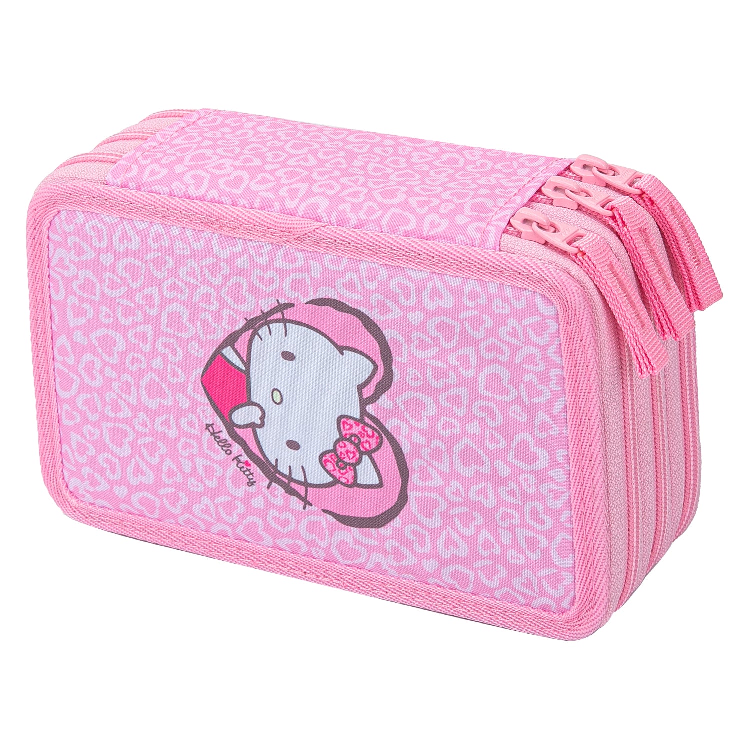 baagl-hello-kitty-sweet-leopard-trousse-3-compartiments-fille image 1