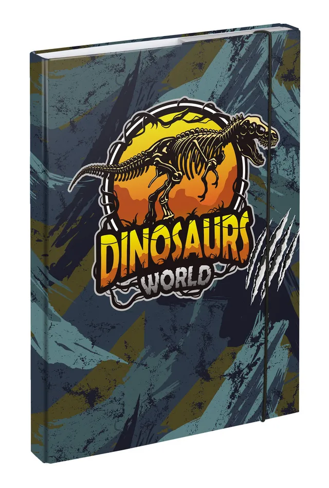 baagl-dinosaurs-world-chemise-cartonn-e-a4-lastique-dino image 1