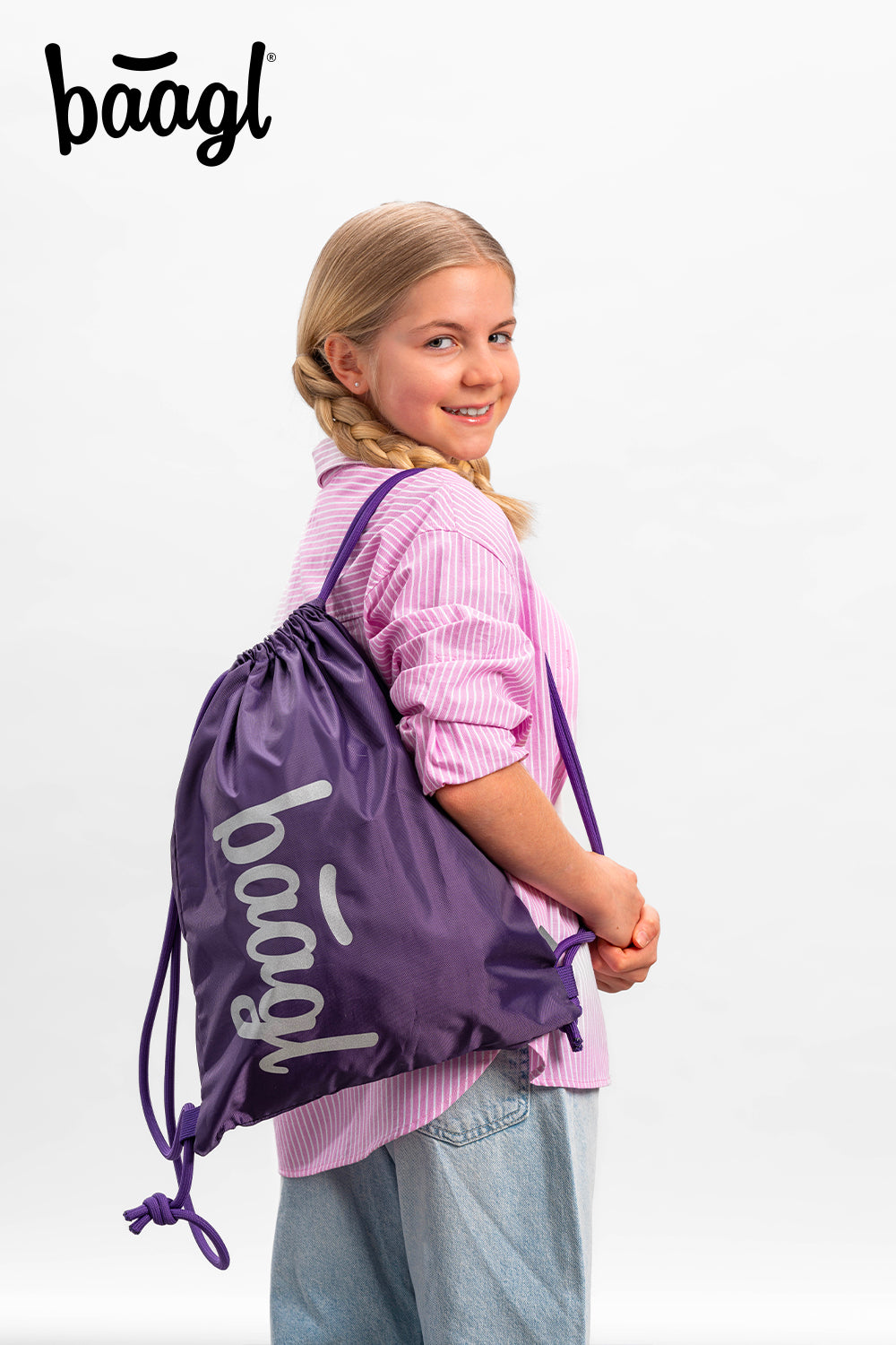 baagl-gym-sacks-plum-sac-de-sport-prune-cordon image 5