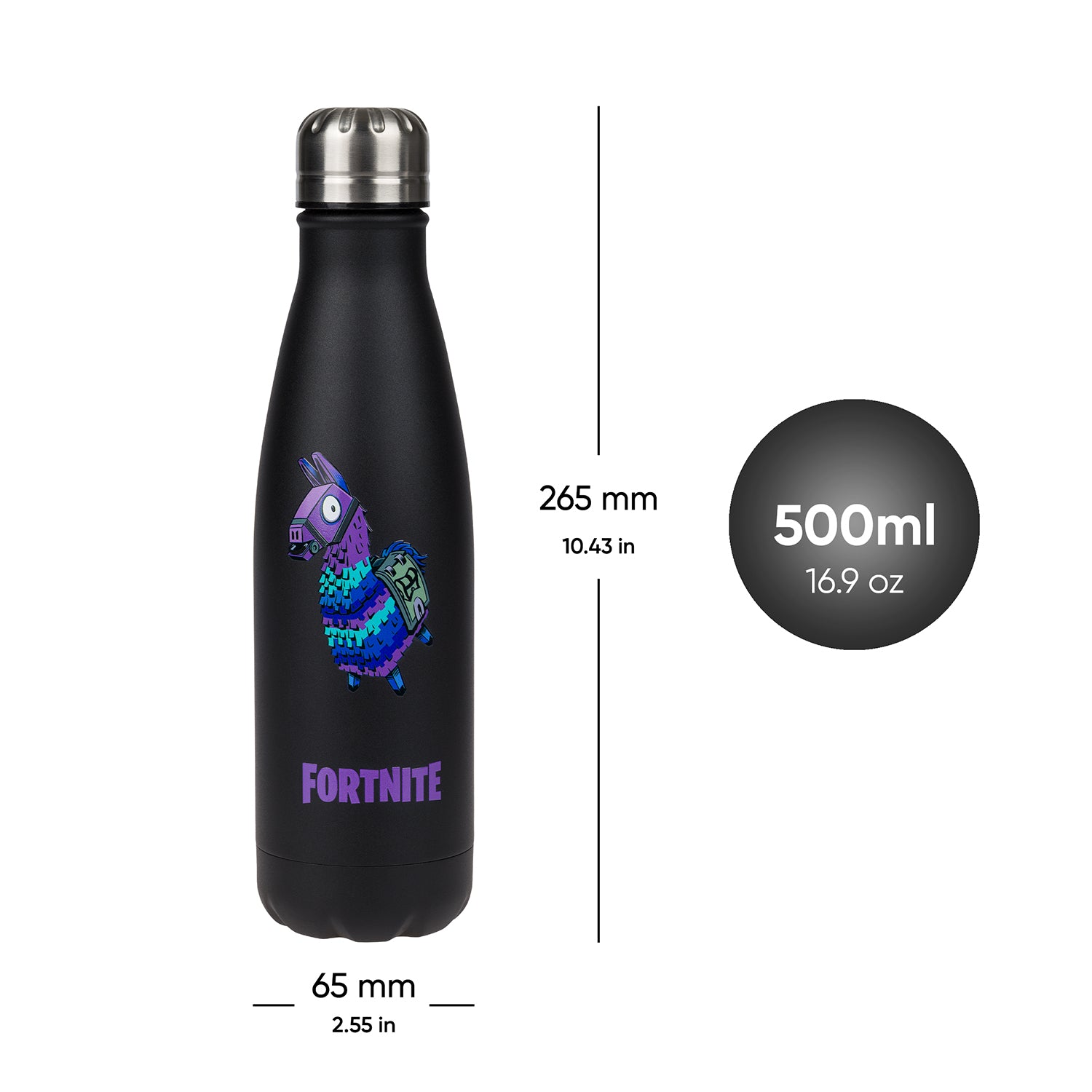 baagl-fortnite-llama-gourde-isotherme-500-ml-inox image 4