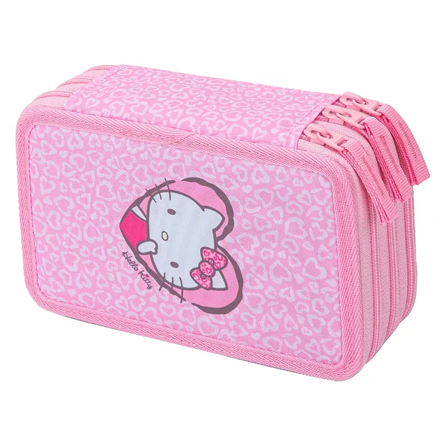 baagl-hello-kitty-sweet-leopard-trousse-3-compartiments-fille image 1